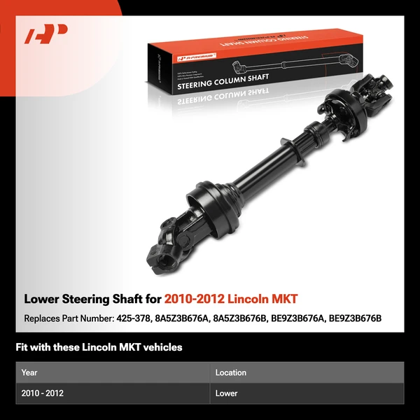 Lower Steering Shaft for 2010-2012 Lincoln MKT