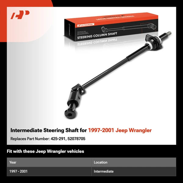 Intermediate Steering Shaft for 1997-2001 Jeep Wrangler
