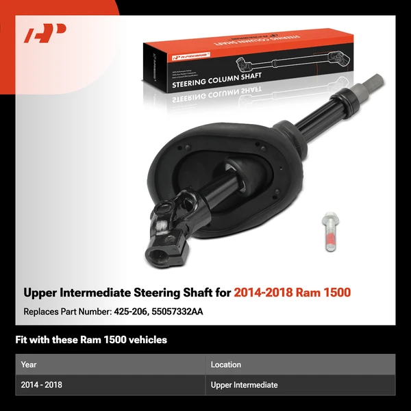 Upper Intermediate Steering Shaft for 2014-2018 Ram 1500