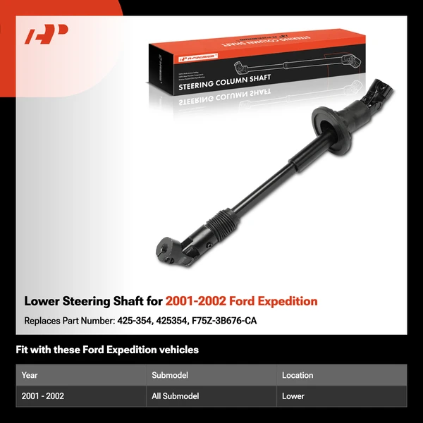 Lower Steering Shaft for 2001-2002 Ford Expedition