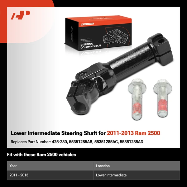 Lower Intermediate Steering Shaft for 2011-2013 Ram 2500