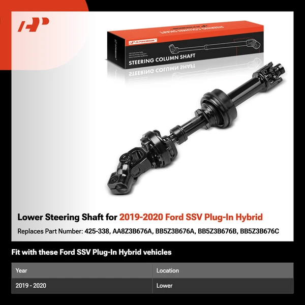 Lower Steering Shaft for 2019-2020 Ford SSV Plug-In Hybrid