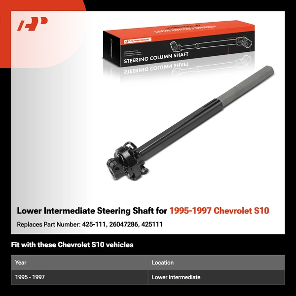 Lower Intermediate Steering Shaft for 1995-1997 Chevrolet S10