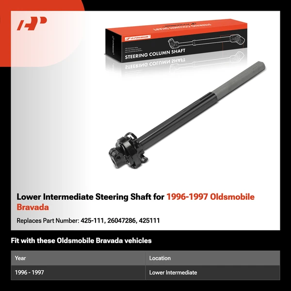 Lower Intermediate Steering Shaft for 1996-1997 Oldsmobile Bravada