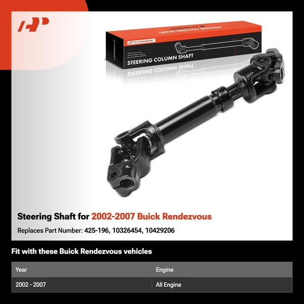 Steering Shaft for 2002-2007 Buick Rendezvous