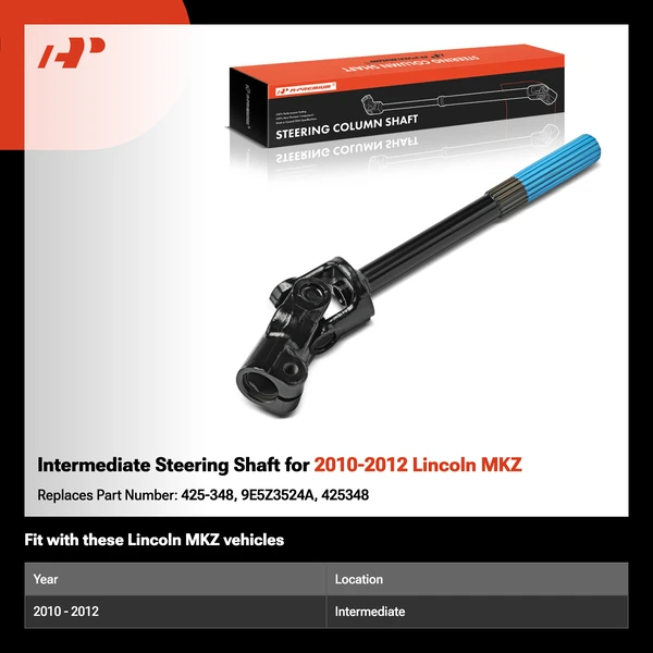 Intermediate Steering Shaft for 2010-2012 Lincoln MKZ