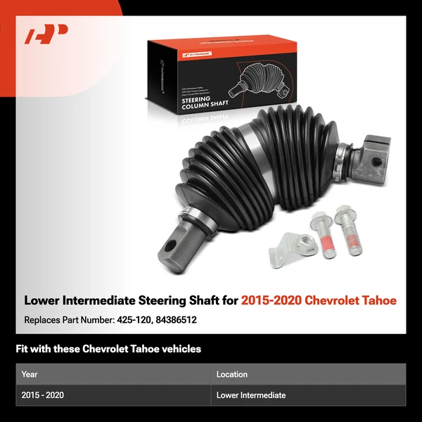 Lower Intermediate Steering Shaft for 2015-2020 Chevrolet Tahoe