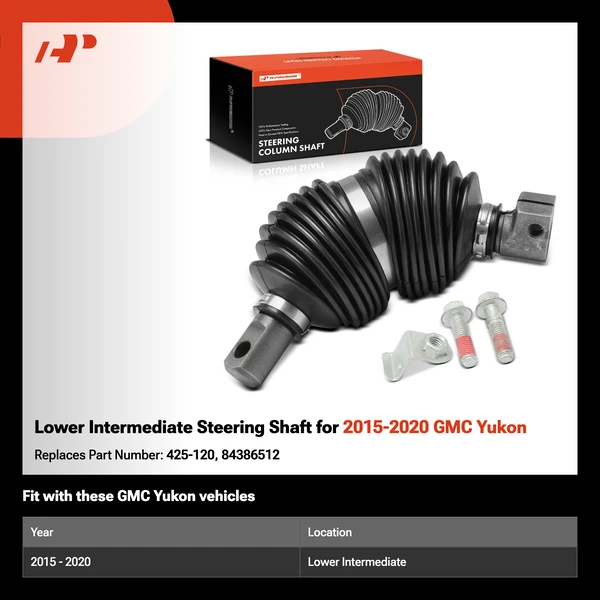 Lower Intermediate Steering Shaft for 2015-2020 GMC Yukon