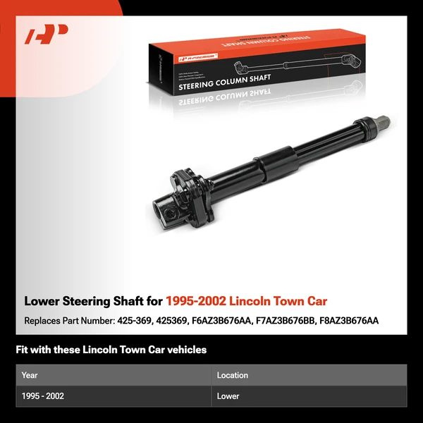 Lower Steering Shaft for 1995-2002 Lincoln Town Car