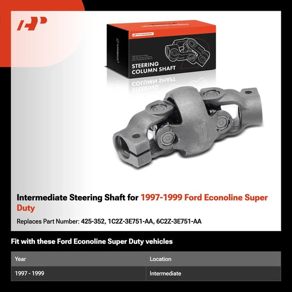 Intermediate Steering Shaft for 1997-1999 Ford Econoline Super Duty