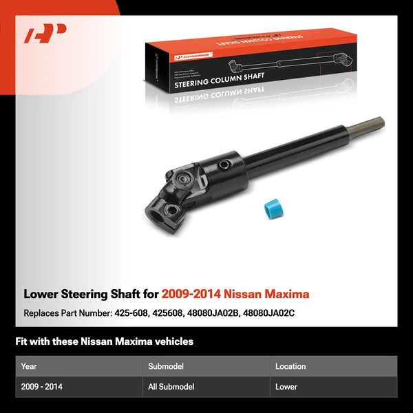 Lower Steering Shaft for 2009-2014 Nissan Maxima