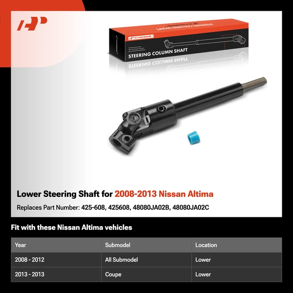 Lower Steering Shaft for 2008-2013 Nissan Altima