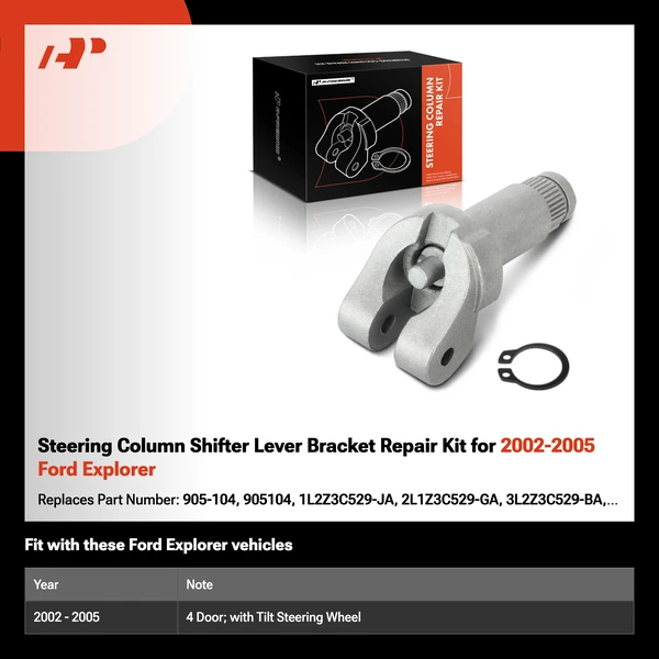 Steering Column Shifter Lever Bracket Repair Kit for 2002-2005 Ford Explorer