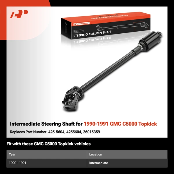 Intermediate Steering Shaft for 1990-1991 GMC C5000 Topkick