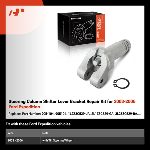 Steering Column Shifter Lever Bracket Repair Kit for 2003-2006 Ford Expedition
