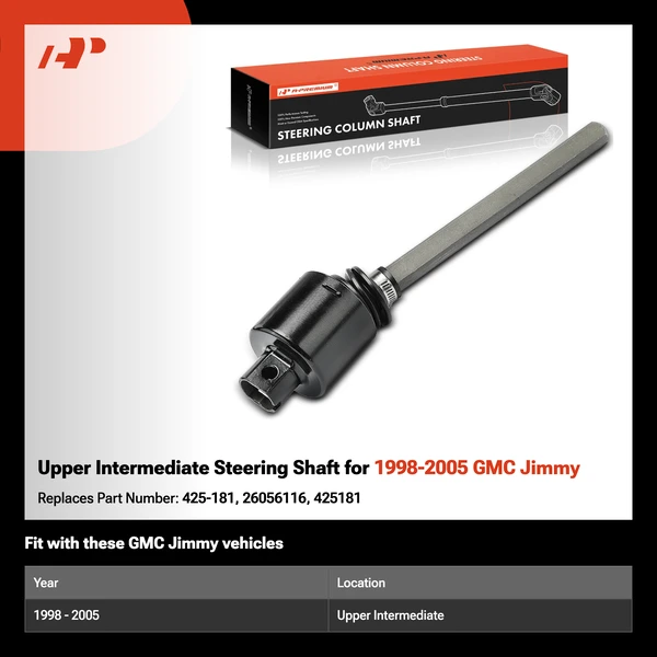 Upper Intermediate Steering Shaft for 1998-2005 GMC Jimmy