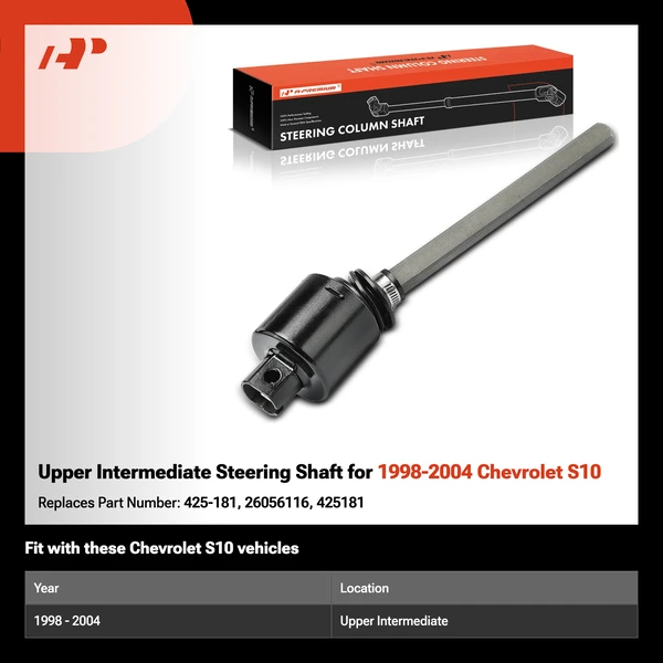 Upper Intermediate Steering Shaft for 1998-2004 Chevrolet S10