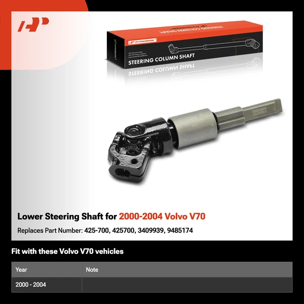 Lower Steering Shaft for 2000-2004 Volvo V70