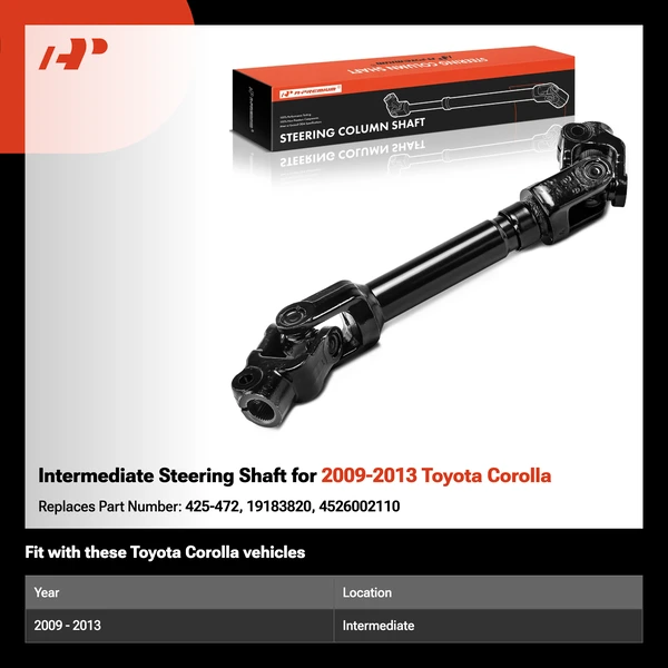 Intermediate Steering Shaft for 2009-2013 Toyota Corolla