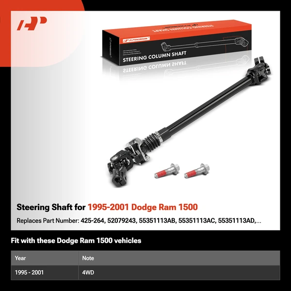 Steering Shaft for 1995-2001 Dodge Ram 1500