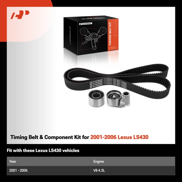 Timing Belt & Component Kit for 2001-2006 Lexus LS430