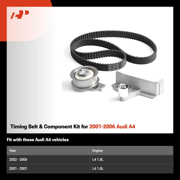 Timing Belt & Component Kit for 2001-2006 Audi A4