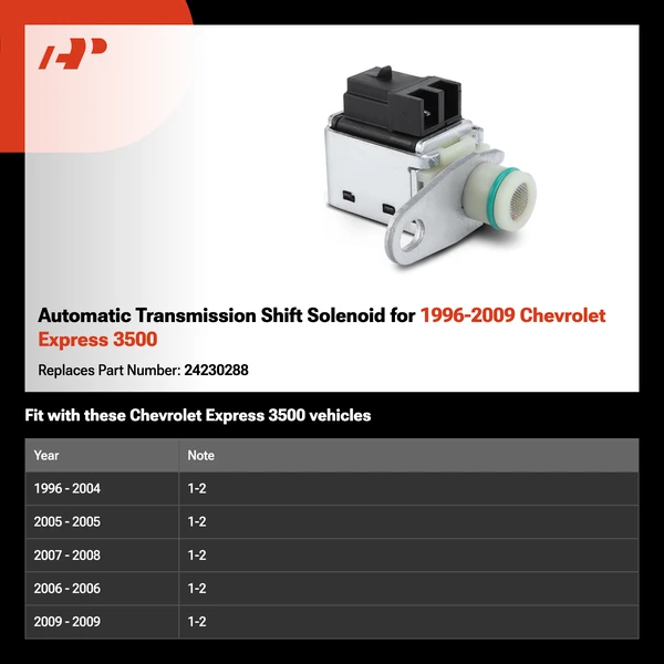 Automatic Transmission Shift Solenoid for 1996-2009 Chevrolet Express 3500