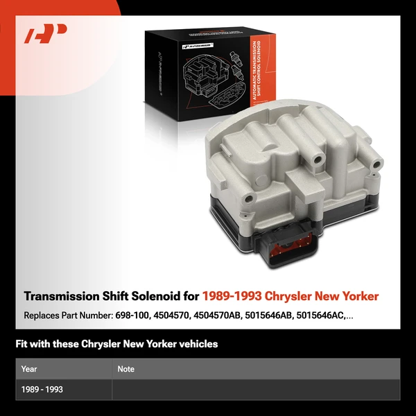Transmission Shift Solenoid for 1989-1993 Chrysler New Yorker