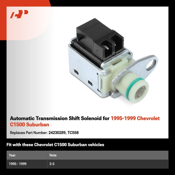 Automatic Transmission Shift Solenoid for 1995-1999 Chevrolet C1500 Suburban
