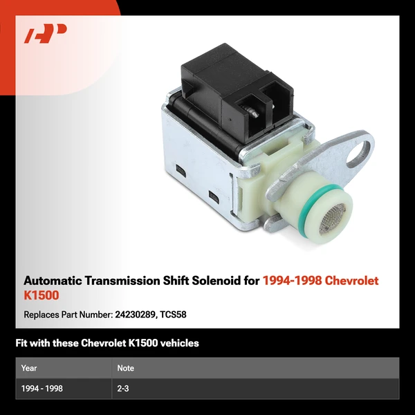 Automatic Transmission Shift Solenoid for 1994-1998 Chevrolet K1500