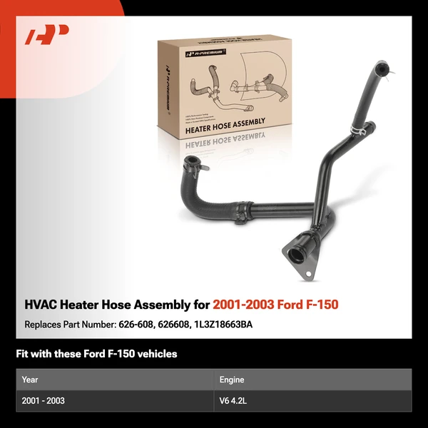 HVAC Heater Hose Assembly for 2001-2003 Ford F-150