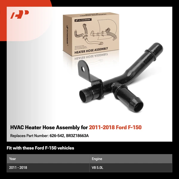 HVAC Heater Hose Assembly for 2011-2018 Ford F-150