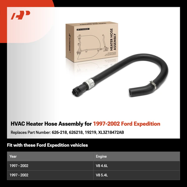 HVAC Heater Hose Assembly for 1997-2002 Ford Expedition