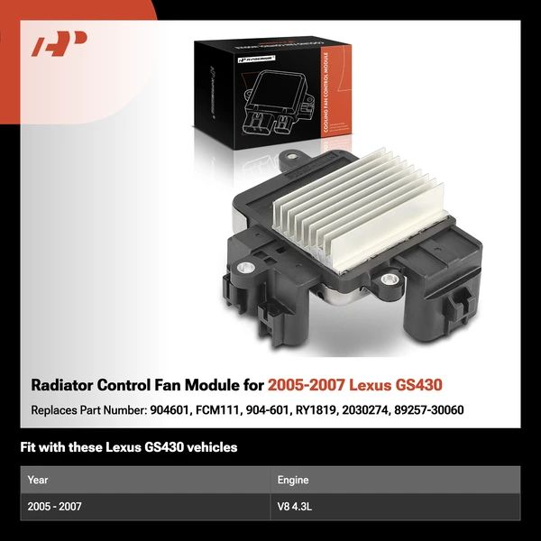 Radiator Control Fan Module for 2005-2007 Lexus GS430