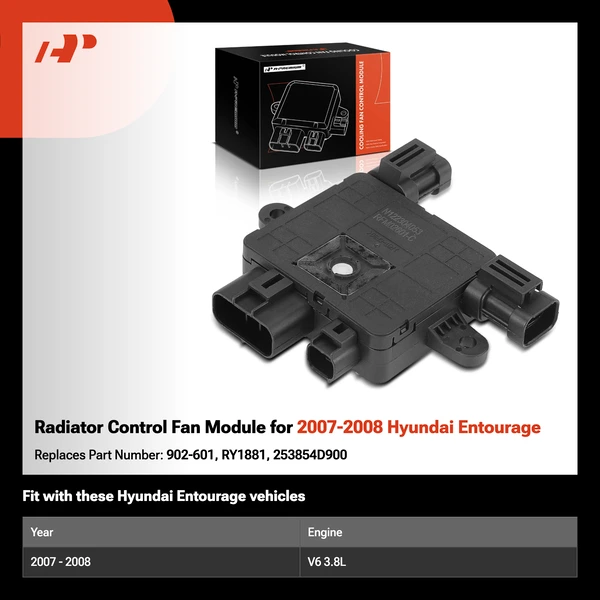 Radiator Control Fan Module for 2007-2008 Hyundai Entourage