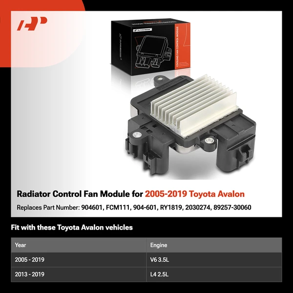 Radiator Control Fan Module for 2005-2019 Toyota Avalon