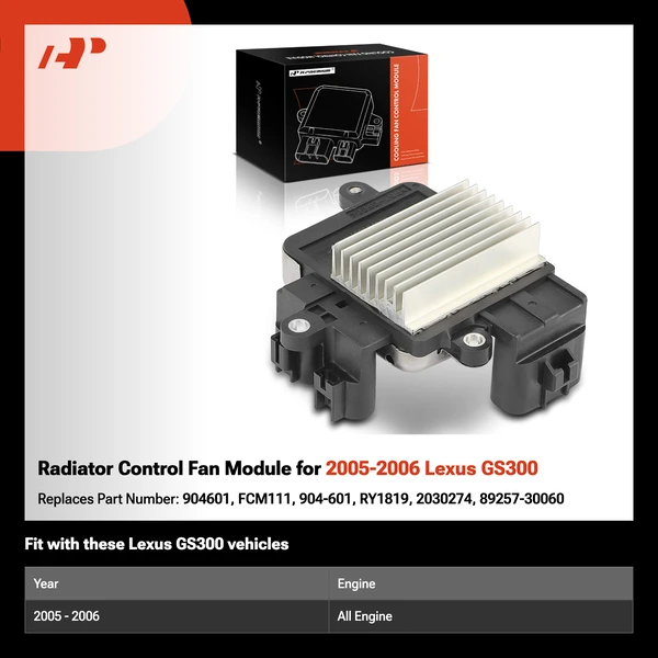 Radiator Control Fan Module for 2005-2006 Lexus GS300