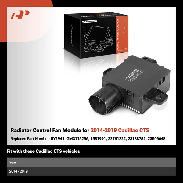 Radiator Control Fan Module for 2014-2019 Cadillac CTS