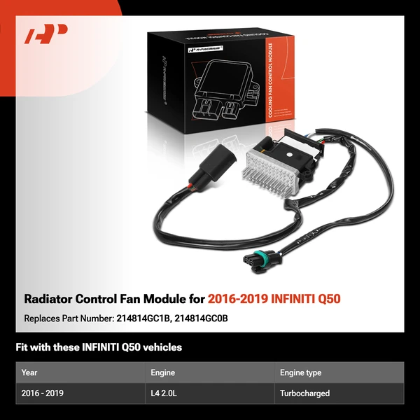 Radiator Control Fan Module for 2016-2019 INFINITI Q50