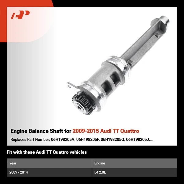 Engine Balance Shaft for 2009-2015 Audi TT Quattro