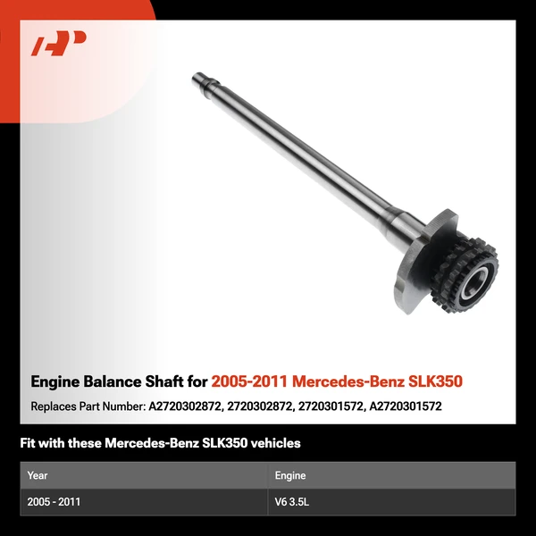 Engine Balance Shaft for 2005-2011 Mercedes-Benz SLK350