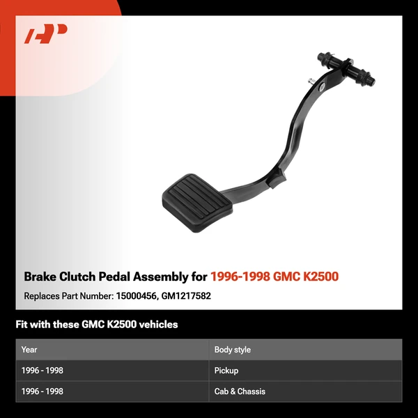 Brake Clutch Pedal Assembly for 1996-1998 GMC K2500