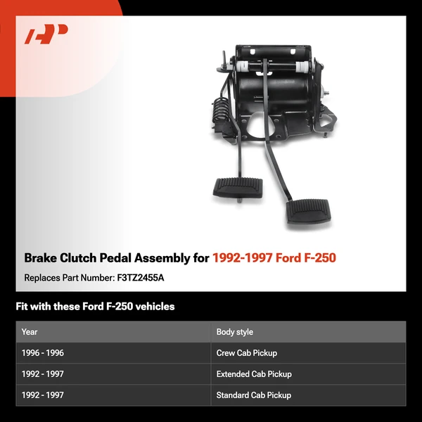 Brake Clutch Pedal Assembly for 1992-1997 Ford F-250
