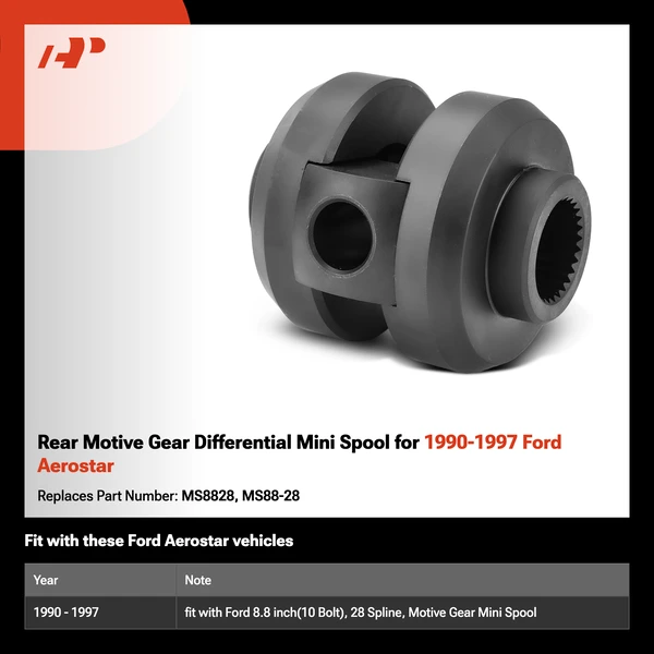 Rear Motive Gear Differential Mini Spool for 1990-1997 Ford Aerostar