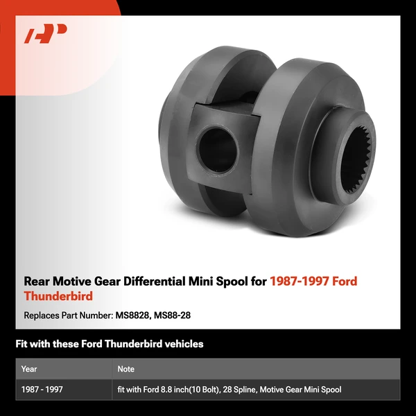 Rear Motive Gear Differential Mini Spool for 1987-1997 Ford Thunderbird