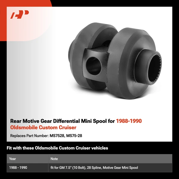 Rear Motive Gear Differential Mini Spool for 1988-1990 Oldsmobile Custom Cruiser