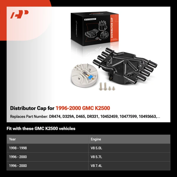 Distributor Cap for 1996-2000 GMC K2500