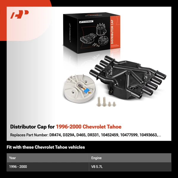 Distributor Cap for 1996-2000 Chevrolet Tahoe