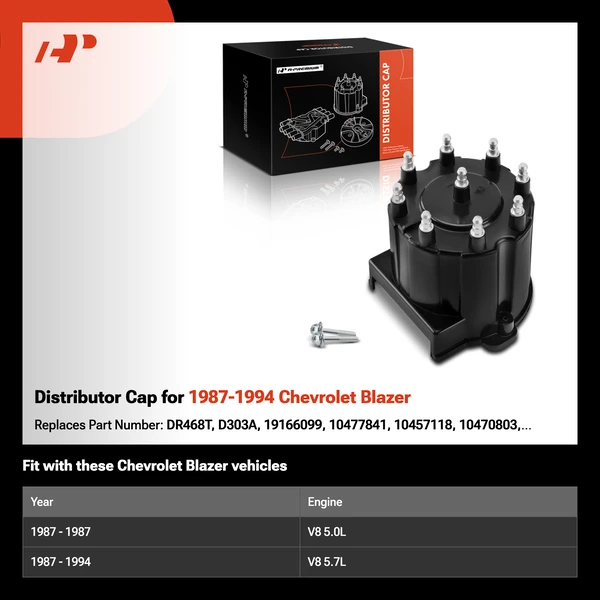 Distributor Cap for 1987-1994 Chevrolet Blazer