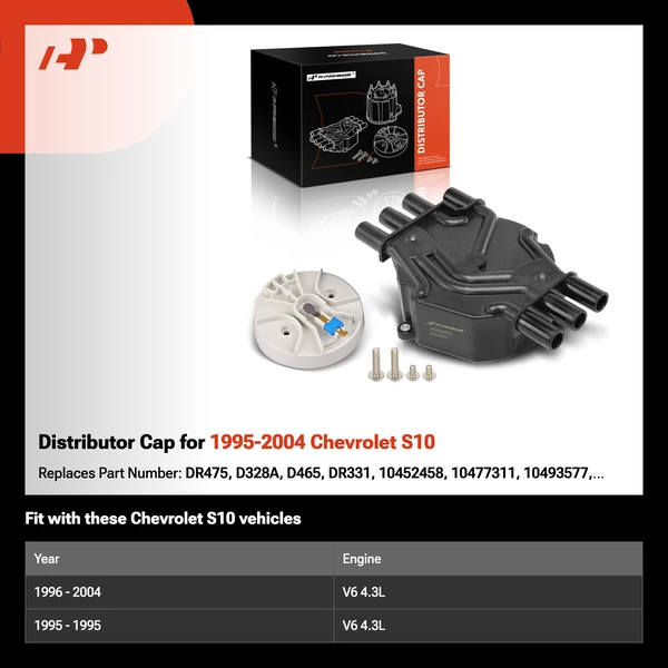 Distributor Cap for 1995-2004 Chevrolet S10